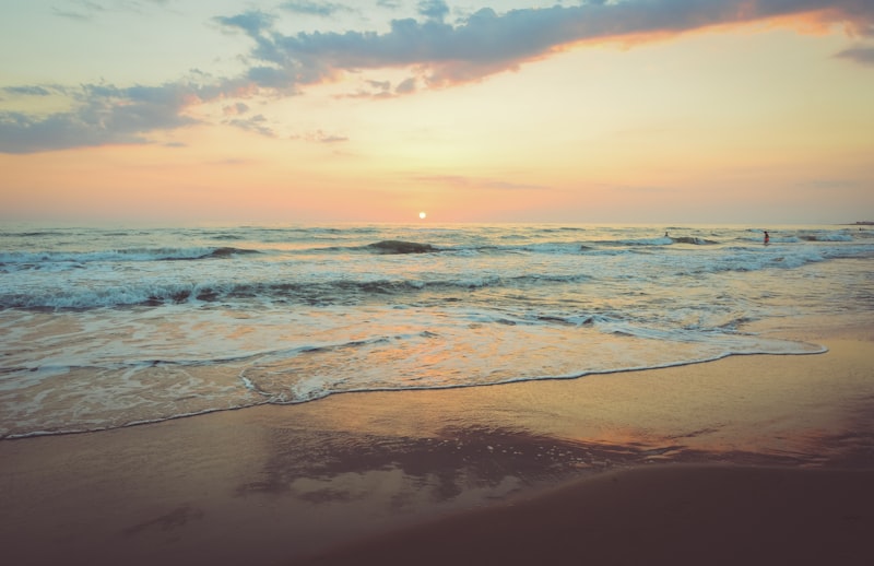 Waves at sunset on the Emerald Coast